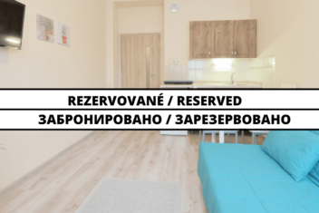 RESERVED  Studio apartment with a parking place at Župné námestie in Nitra