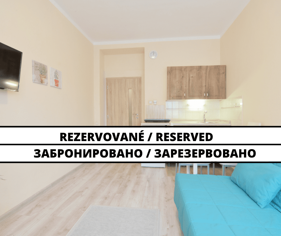 RESERVED  Studio apartment with a parking place at Župné námestie in Nitra