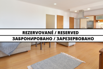 RESERVED   Spacious 3-bedroom apartment with outdoor seating area and private parking at Chrenová city district, Nitra