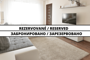 ЗАРЕЗЕРВОВАНА   Відновлена 2-кімнатна квартира з балконом біля міського парку, Nitra