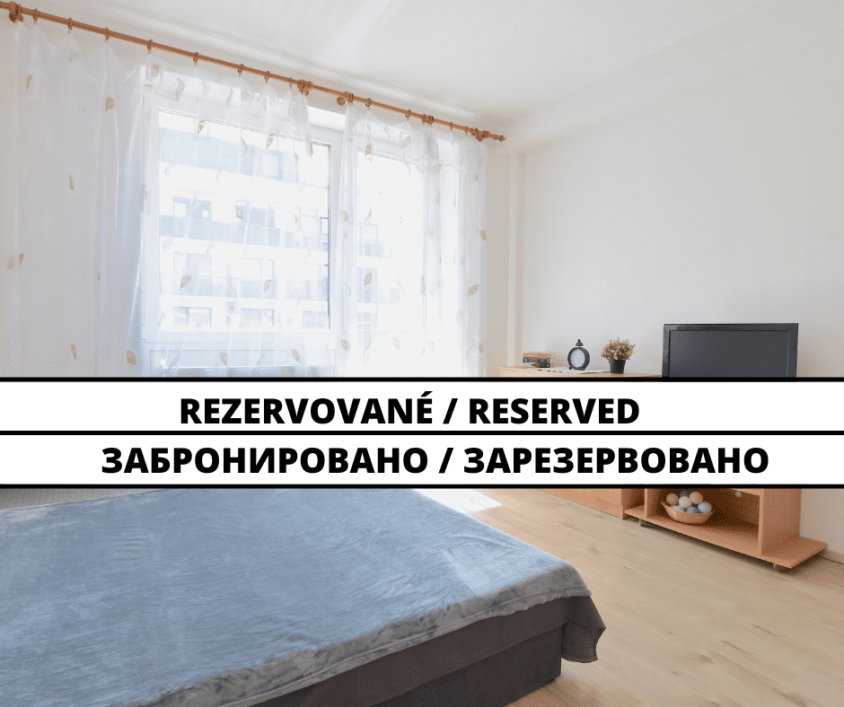 RESERVED  Studio apartment with a balcony in a new building near the city center in Nitra
