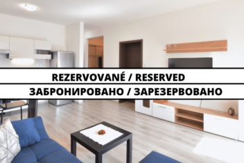 REZERVOVANÝ  2-izbový byt s veľkým balkónom a vlastným parkovacím miestom v novostavbe Dúhové bývanie  na Potravinárskej ulici na Čermáni v Nitre