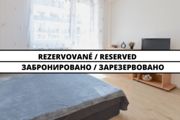 REZERVOVANÁ   Garsónka s balkónom v novostavbe neďaleko centra mesta v Nitre