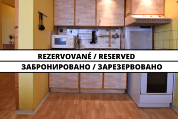 RESERVED  Spacious 1-bedroom apartment with a balcony in Nitra, Chrenová city district