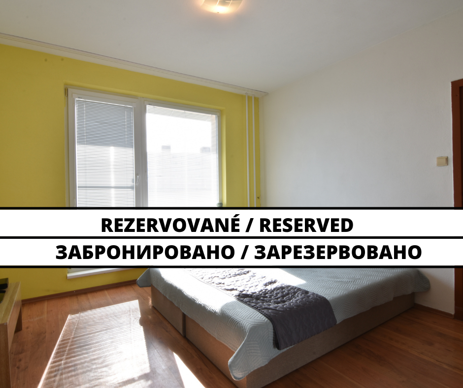 RESERVED   1-bedroom apartment with a balcony in Nitra – Klokočina city district