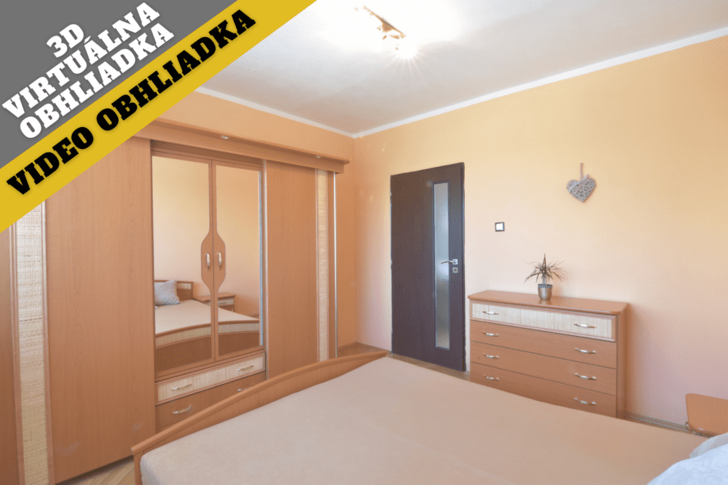 3-bedroom apartment with balcony and cellar in Nitra, Chrenová city district
